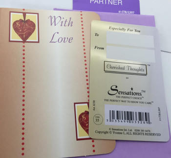 To My Partner With Love...Wallet Card (Sentimental Keepsake Wallet / Purse Card)