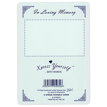 Mum Grave Card Bereavement/ Memoriam Memory Memorial Birthday Christmas