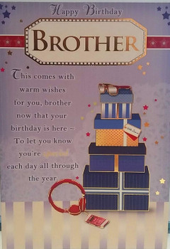 Happy Birthday Brother Special Wishes Card