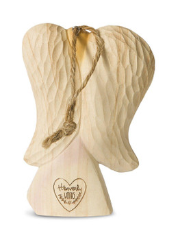 Forever In Our Hearts Angel Figurine with Twine String