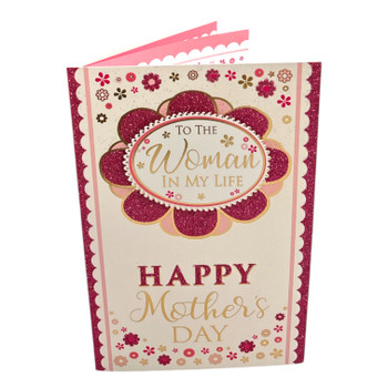 To The Women In My Life Glitter Flower Design Mother's Day Card
