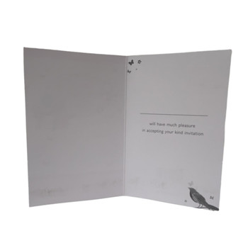 Open Acceptance Butterfly and Bird Design Card