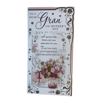 To A Dear Gran Flower Pot Design Mother's Day Card
