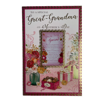 To Great Grandma You're Very Special Verse Mother's Day Card