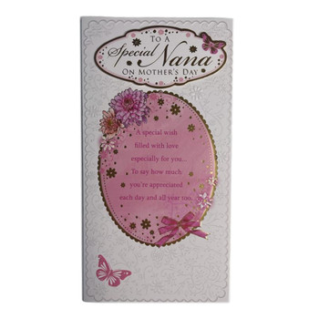 To A Special Nana Butterfly Design Mother's Day Card
