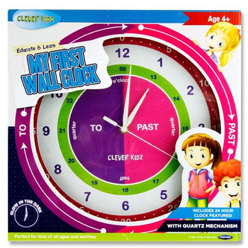 My First Easyread 34cm Wall Clock by Clever Kidz