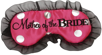 Mother of the Bride Dotty Satin Eye Mask Hen Party Wedding Day