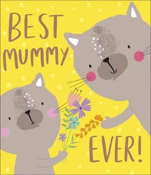 Best Mummy Rose Gold Birthday Card 