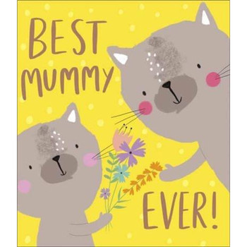 Best Mummy Rose Gold Birthday Card 