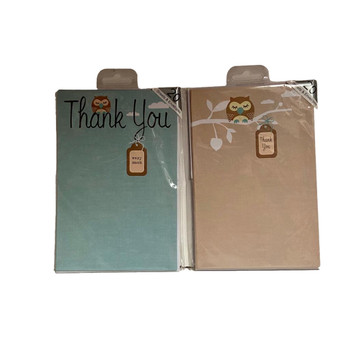 Thank You Note Sheets & Envelopes Pack of 20 Send Any 1 Colour