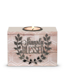 Simply Blessed Tea Light Holder Radiant Reflections