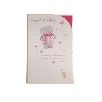 Happy 21st Birthday Wish For You Card