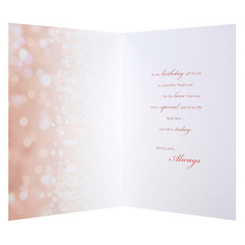 Mum Birthday Card "With Love Always" with Foil Finish