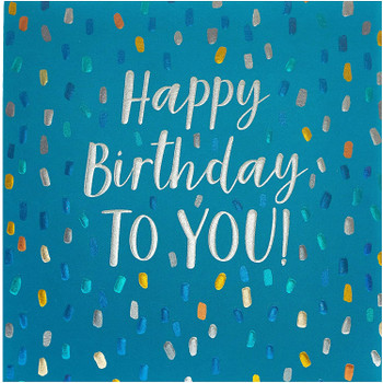 Metallic Foil Dots Design Male Birthday Celebration Card Metallic Foil Dots Design Male Birthday Celebration Card