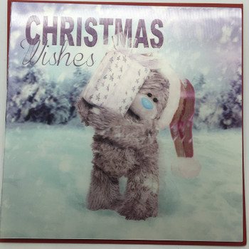 6 x 3D Holographic Christmas Wishes Me to You Christmas Cards