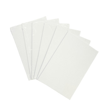 Pack of 10 15x20cm Blank White Flat Stretched Board Art Canvases By Janrax