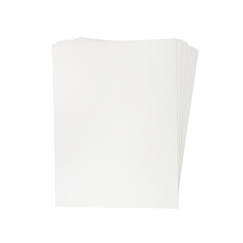 Pack of 10 30x40cm Blank White Flat Stretched Board Art Canvases By Janrax