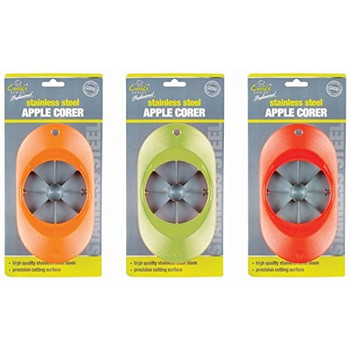 Stainless Steel Apple Corer with Plastic Handle - Cut Cutting Fruit