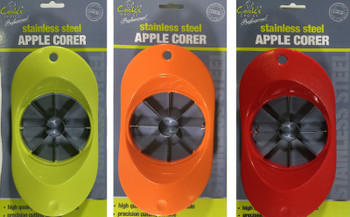 Stainless Steel Apple Corer with Plastic Handle - Cut Cutting Fruit