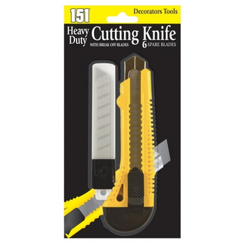 Heavy Duty Cutting Knifewith Break of Blades and 6 Spare Blades