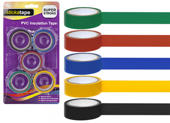 Pack of 5 Thick PVC Insulating Tapes