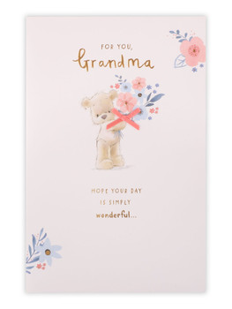 For You Grandma Bouquet of Flowers Birthday Card