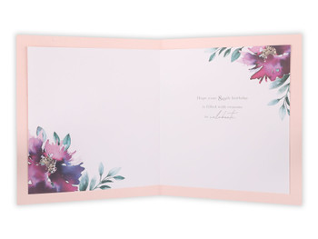 80th Ruby Bloom Birthday Card Age 80 her Friend 80th Ruby Bloom Birthday Card Age 80 her Friend