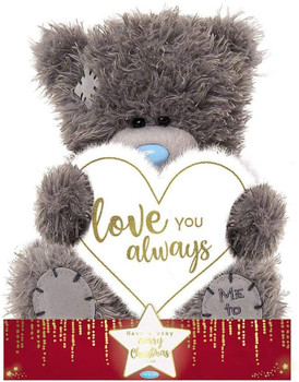 7" Love You Always Padded Heart Me to You Bear