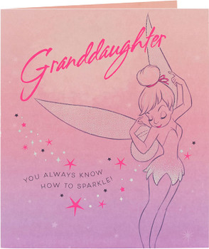 Granddaughter Disney Tinkerbell Birthday Card