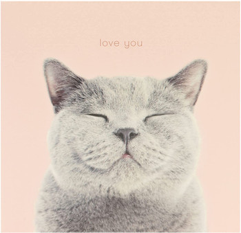 Cat Smiling Valentine’s Day Card For Her