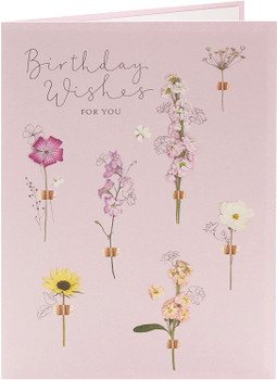 Cute Floral Design Into The Meadow Birthday Design