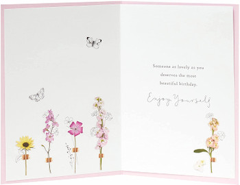 Cute Floral Design Into The Meadow Birthday Design