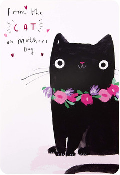 Pink Foil Mother's Day Card from The Cat
