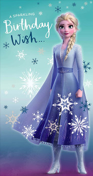 Disney Frozen II A Sparkling Birthday Wish Card Activity Inside