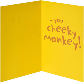 Cheeky Monkey Design Grandson Birthday Card