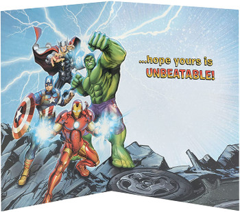 Marvel The Avengers Birthday Card for Grandson