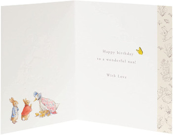 Peter Rabbit Nan Birthday Card