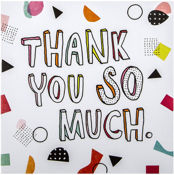 Contemporary Embossed 'Studio Ink' Design Thank You Card