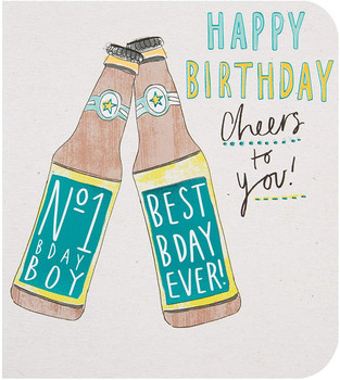 Illustrated Beer Design Birthday Boy Card
