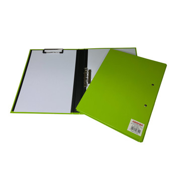 Pack of 10 Green A4 Clipboard Document Clamp File Folders