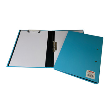 Pack of 10 Light Blue A4 Clipboard Document Clamp File Folders