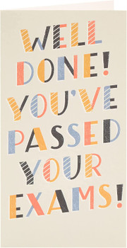 Well Done Passed Exams Congratulations Card