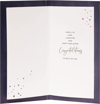 Wedding Day Champagne Flutes Design Congratulations Card