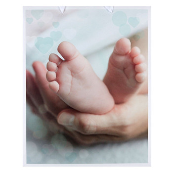 Large Gift Bag with Newborn Feet Pictured