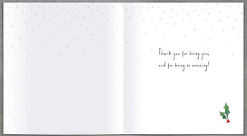 One I Love Typography Christmas Card