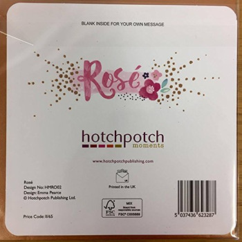 Hotchpotch Greetings Card Rose Flamingo Beautiful Birthday