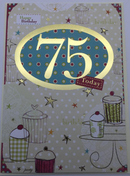 75th Birthday Card