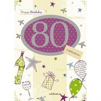 80th Birthday Card