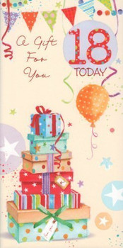 A Gift For You Money Wallet 18th Greeting Card