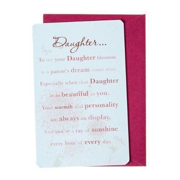 Words of Endearment Daughter... Mini Card